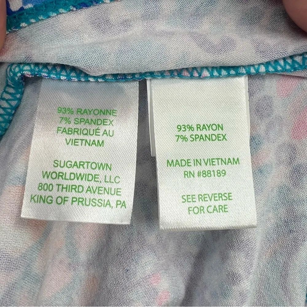 Lilly Pulitzer Minka Sleeved Maxi Blue Grotto Commotion In The Ocean - Image 9