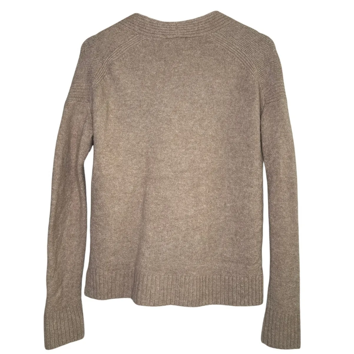 J. Crew Wool Blend Button Down Long Sleeve Cardigan Sweater Pockets XS Brown - Image 12