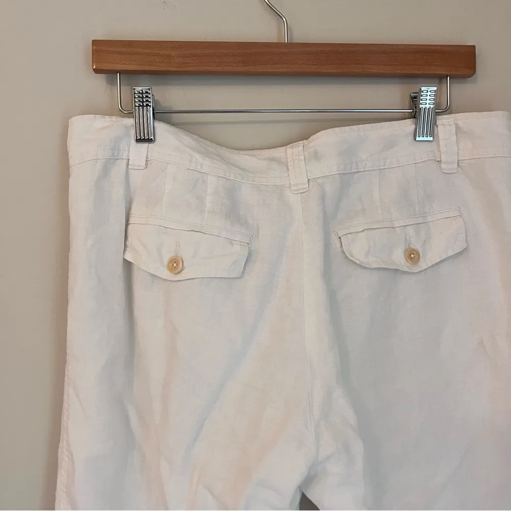 GAP White Wide Leg Pants Flowing Palazzo Style - Image 8