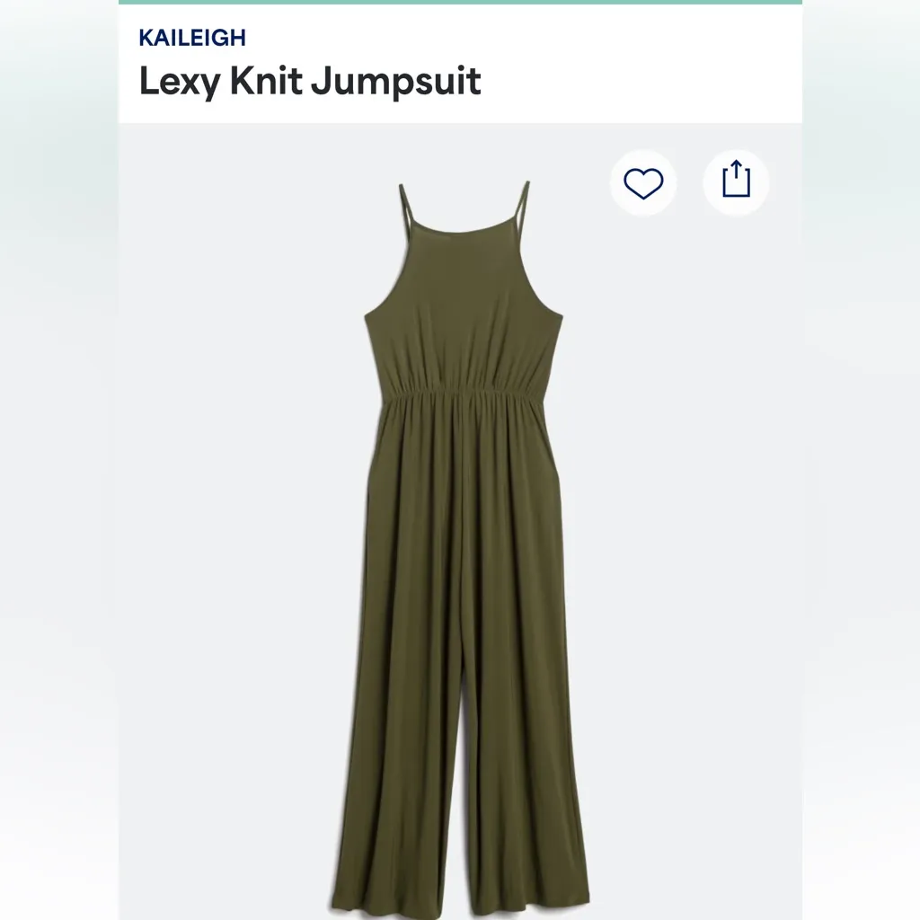 New With Tags Kayleigh Petite Lexy Knit Jumpsuit Sz MP - Image 2