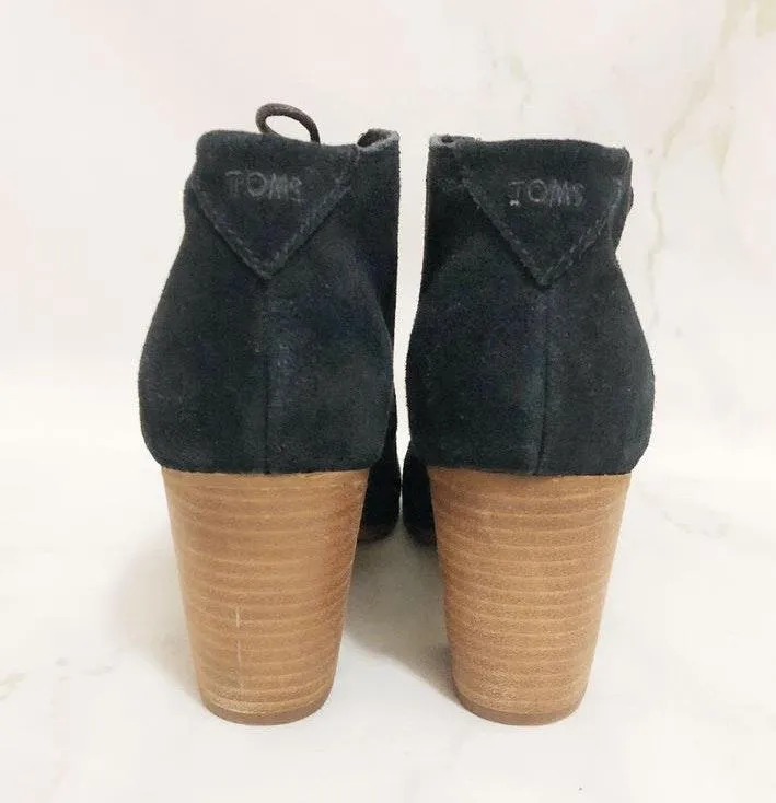 Toms Lunata Lace Up Suede Bootie - Image 3