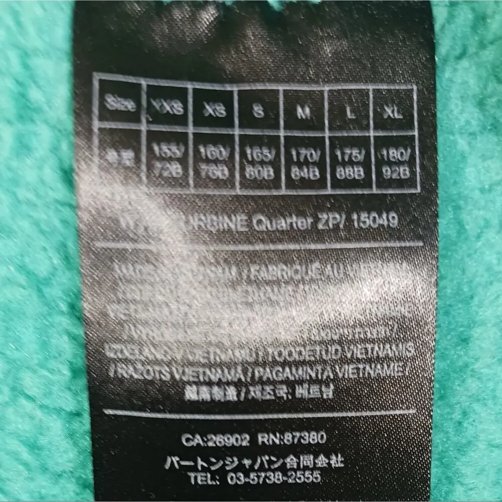 W80 EUC $169 Burton PolarTec Fleece Pullover size M - Image 9