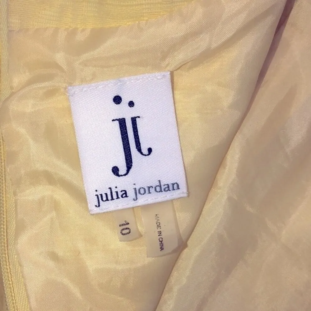 Julia Jordan size 10 sunshine yellow cotton blend shirt dress - Image 5