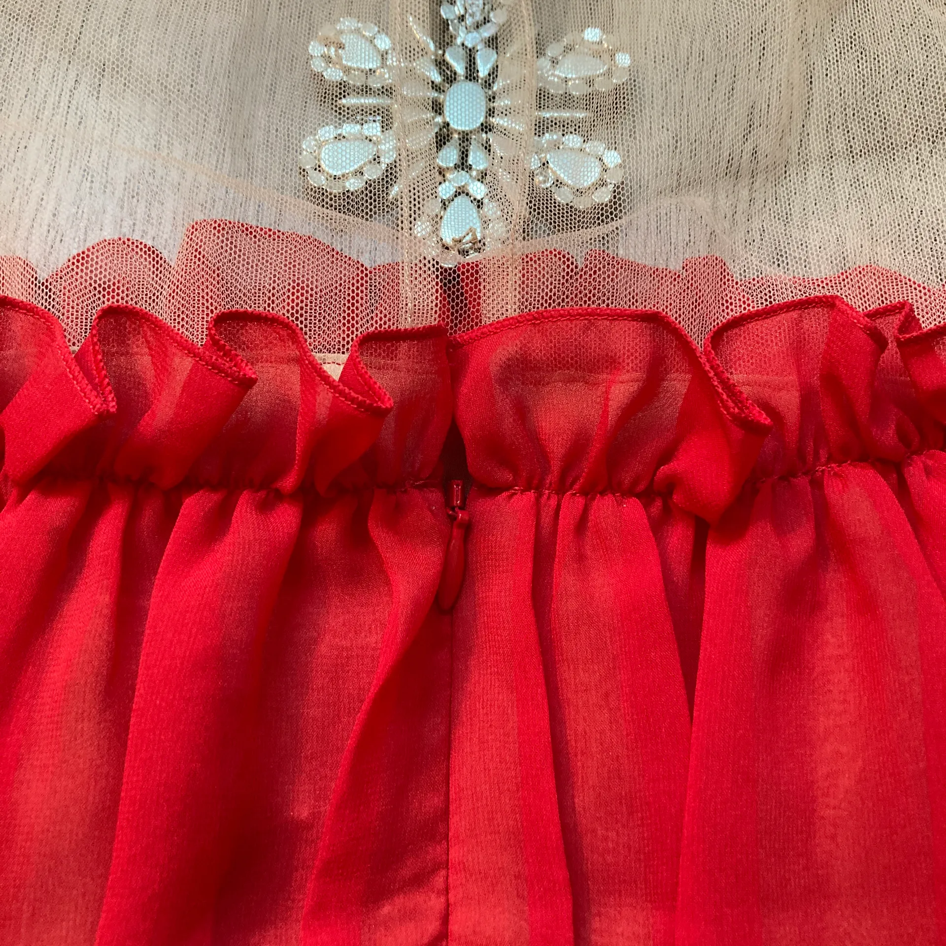 Gambattista Valli x H&M Red Open Shoulder Dress Size 4 NWT - Image 12