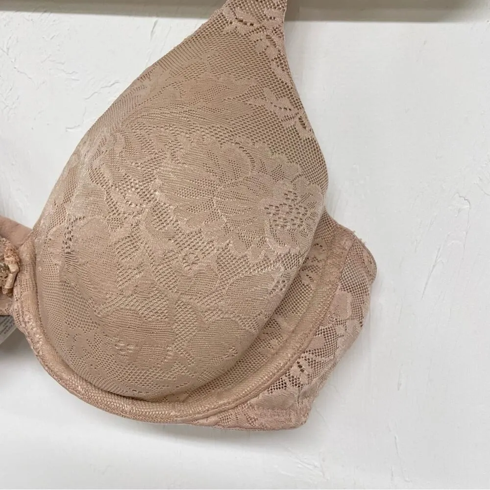 Victoria Secret Nude Lace Push Up Bra 36C - Image 4