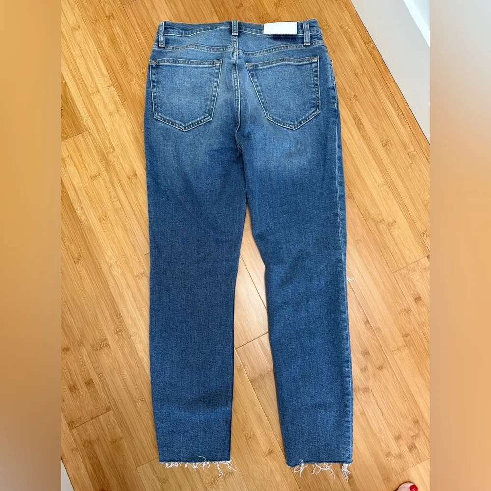 Re/Done High Rise Ankle Crop Jeans - Image 3