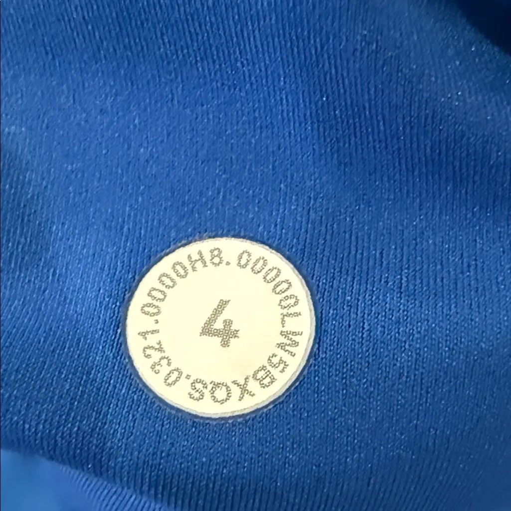 Blue High-Waisted Leggings with Pocket - Image 7