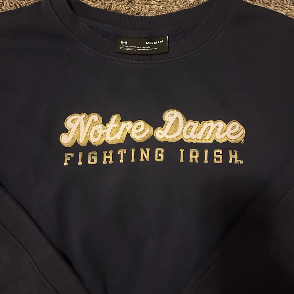 Under Armour Notre Dame Fighting Irish Navy Blue Sweater - Image 2