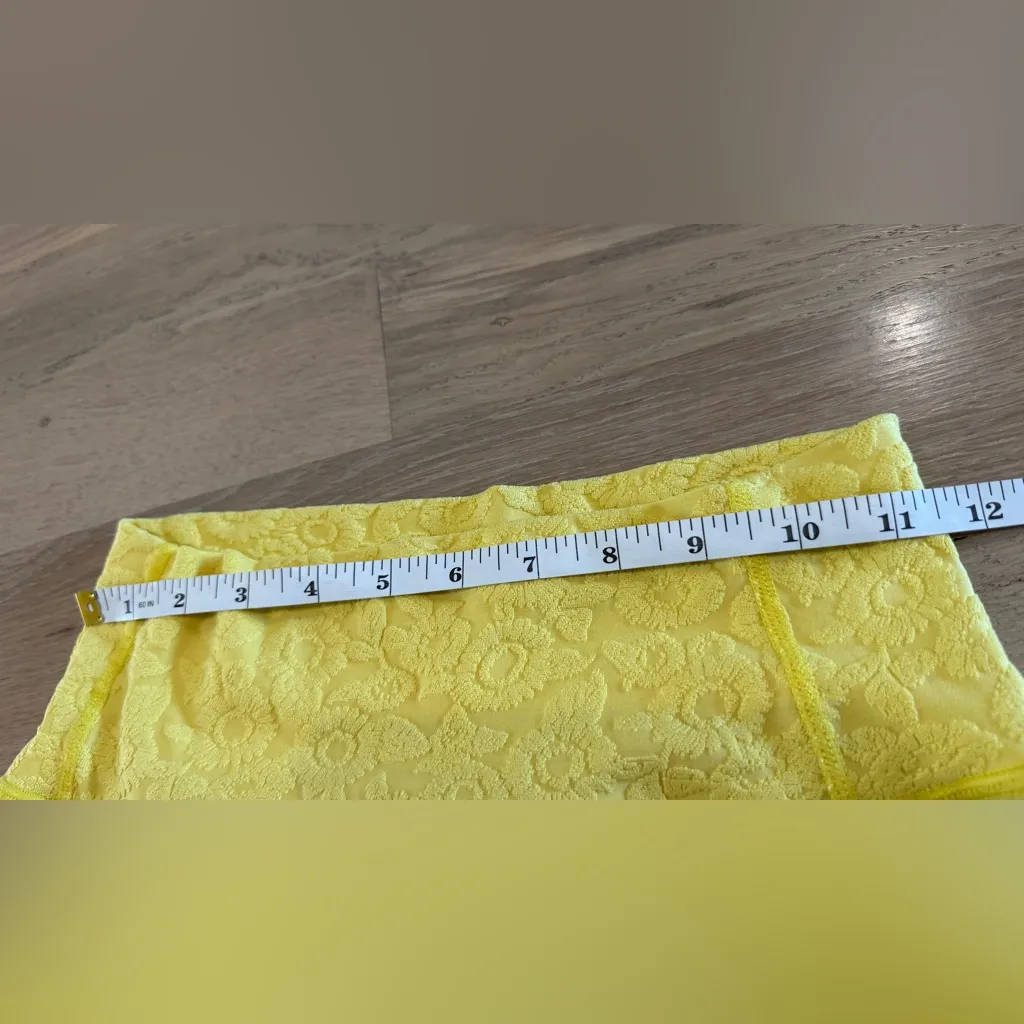 Buffbunny Flower Power yellow legging size large - Image 6