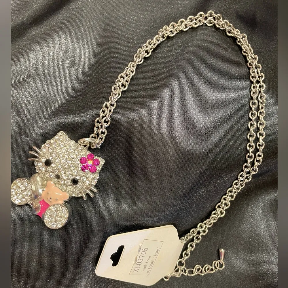 Hello kitty teddy bear necklace nwt Silver - Image 3
