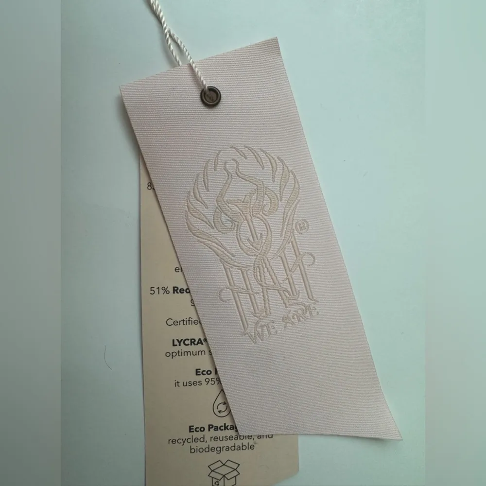 NWT We are HAH XL Free People Reversible Top Swim Dusty Rose Shroom Combo Size S Tan - Image 12