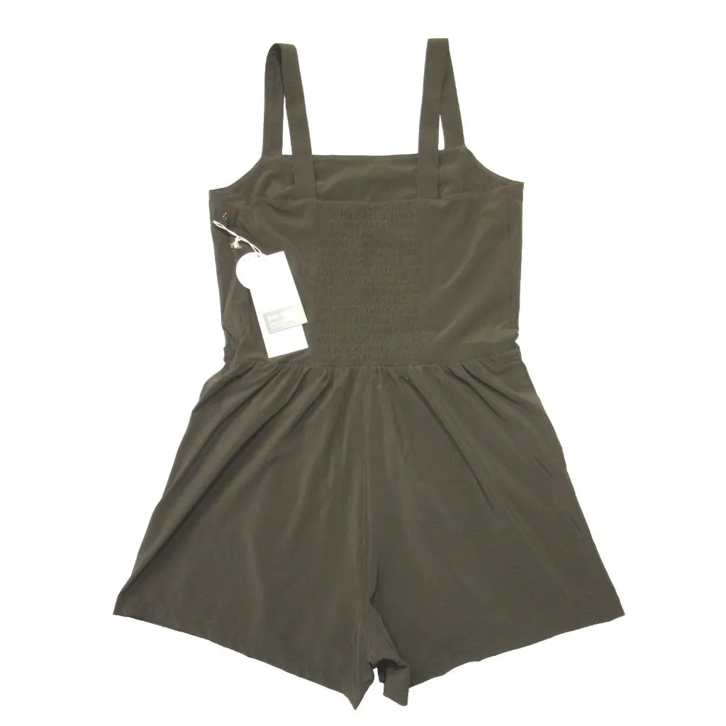 NWT Vuori Villa Cami Romper in Dark Oregano Sleeveless 1-Piece Shorts M - Image 4