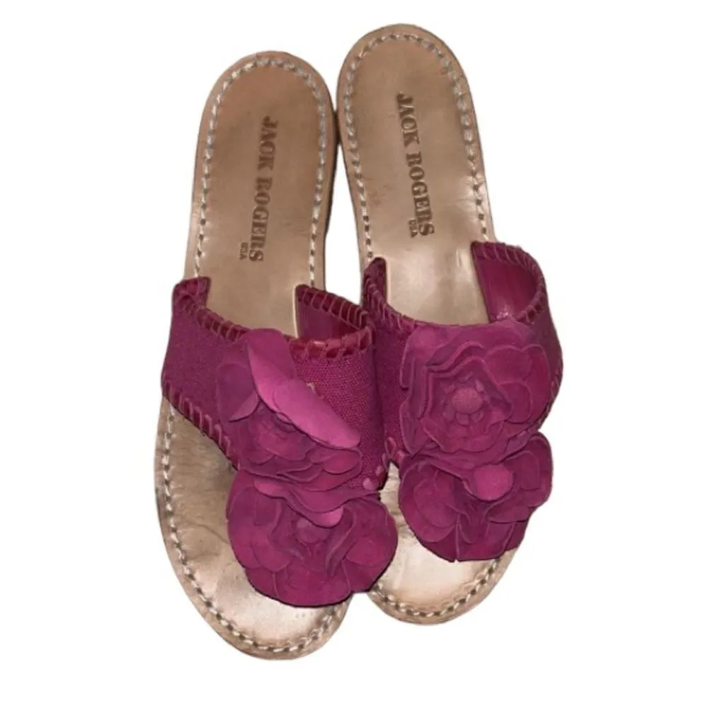 Jack Rogers Pink Fabric Shoes Size 6 - Image 2
