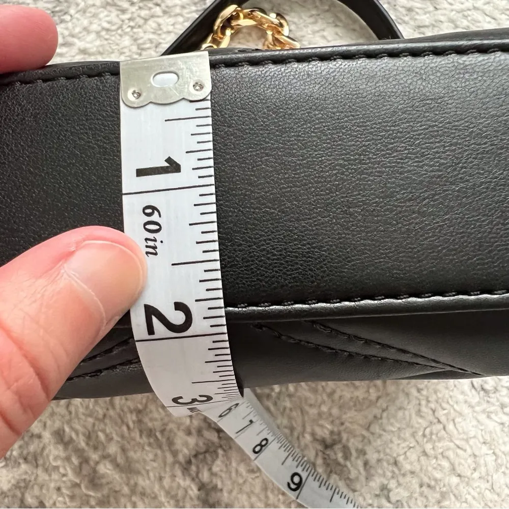 Michael Kors Black Serena Quilted Cross Body Convertible Shoulder Studded NWT - Image 13