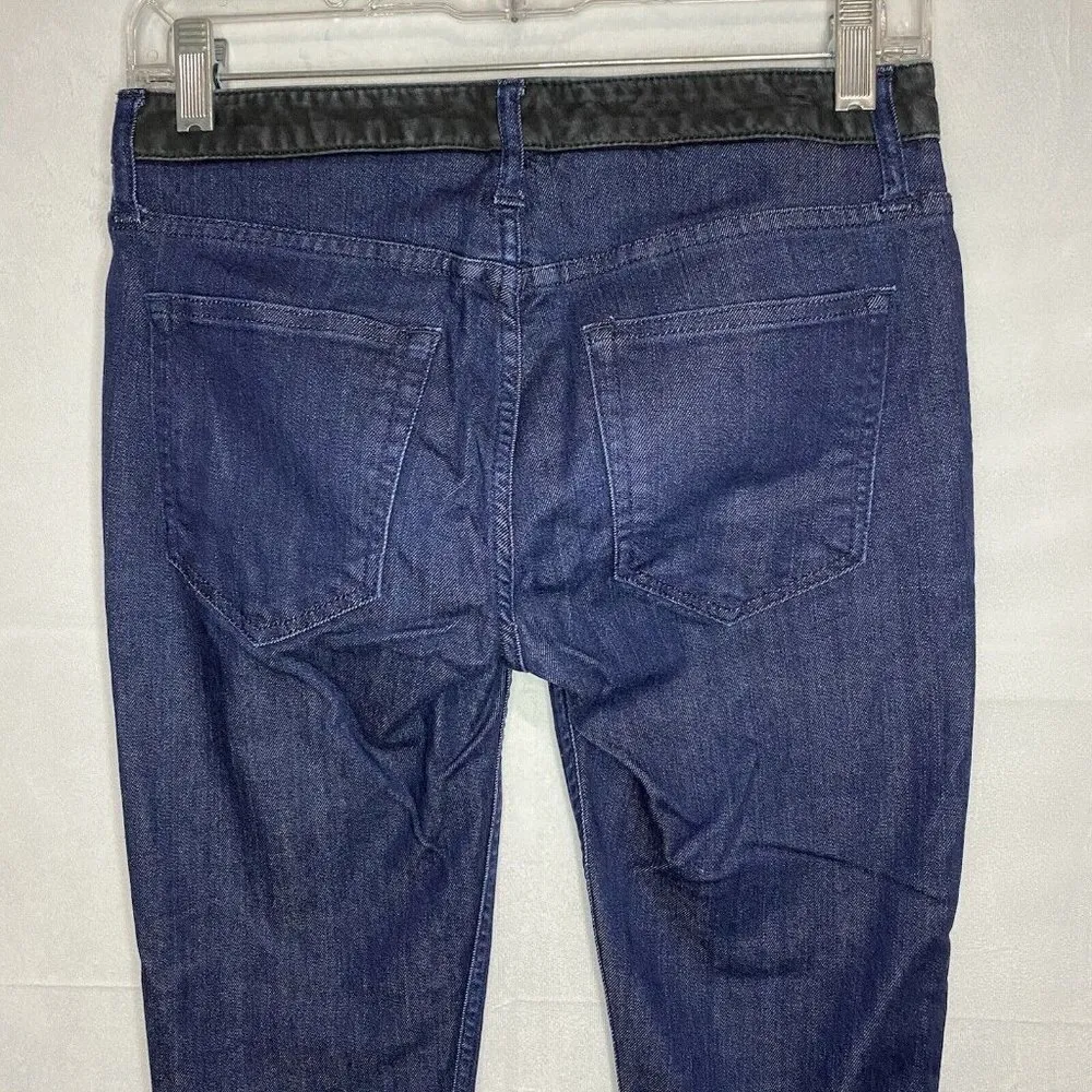 Theory Size 2 (28x29) Dark Denim Straight Skinny Stretch Low-Rise Jeans - Image 7