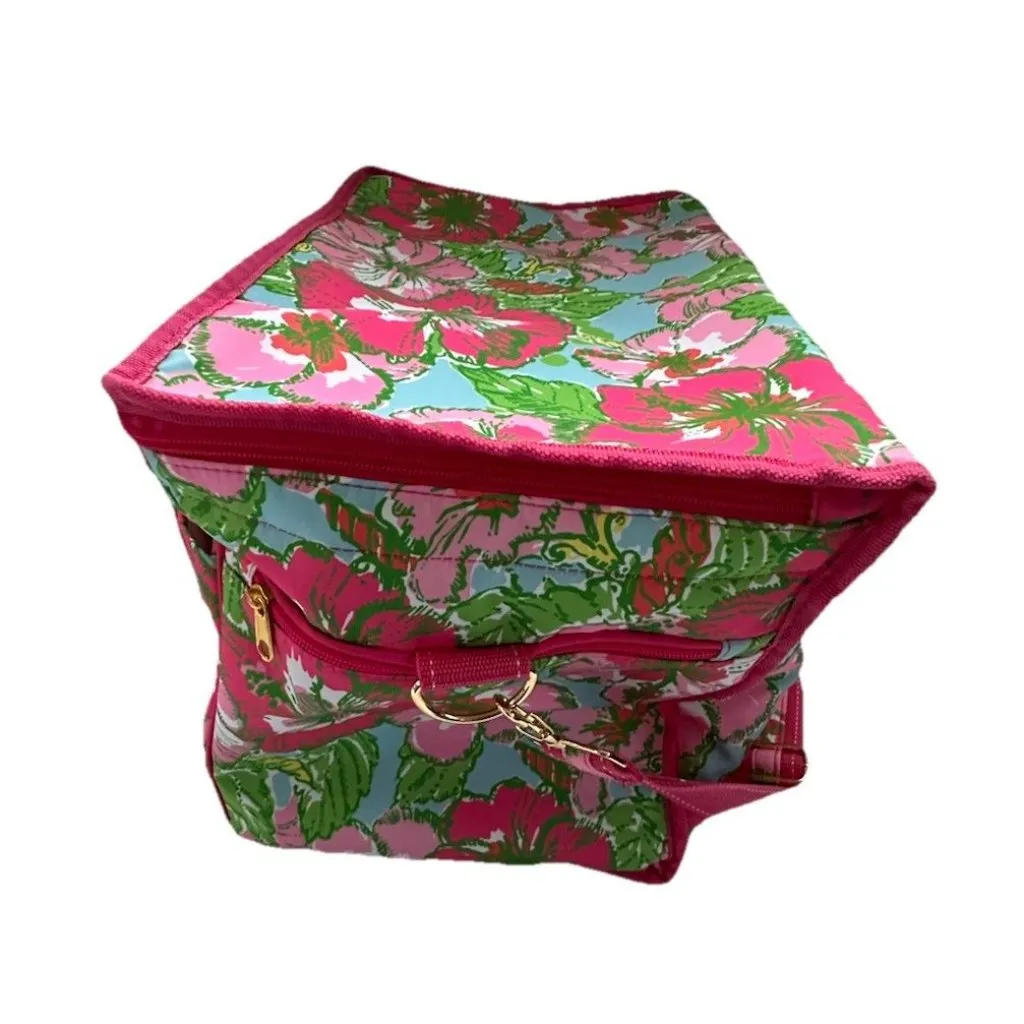 Lilly Pulitzer Insulated Beach Cooler BIG FLIRT 15.5x10x12 Tropical Hibiscus NWT - Image 5