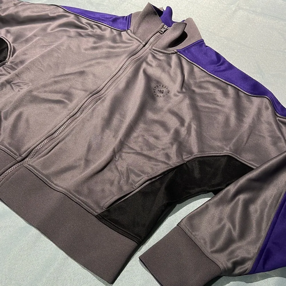 New Adidas Stella McCartney Track Top Jacket C34 Gray - Image 6