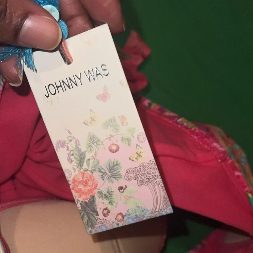 NWT Johnny Was Flamingo Twist One Piece - Pink Floral Swimsuit size Medium - Image 11