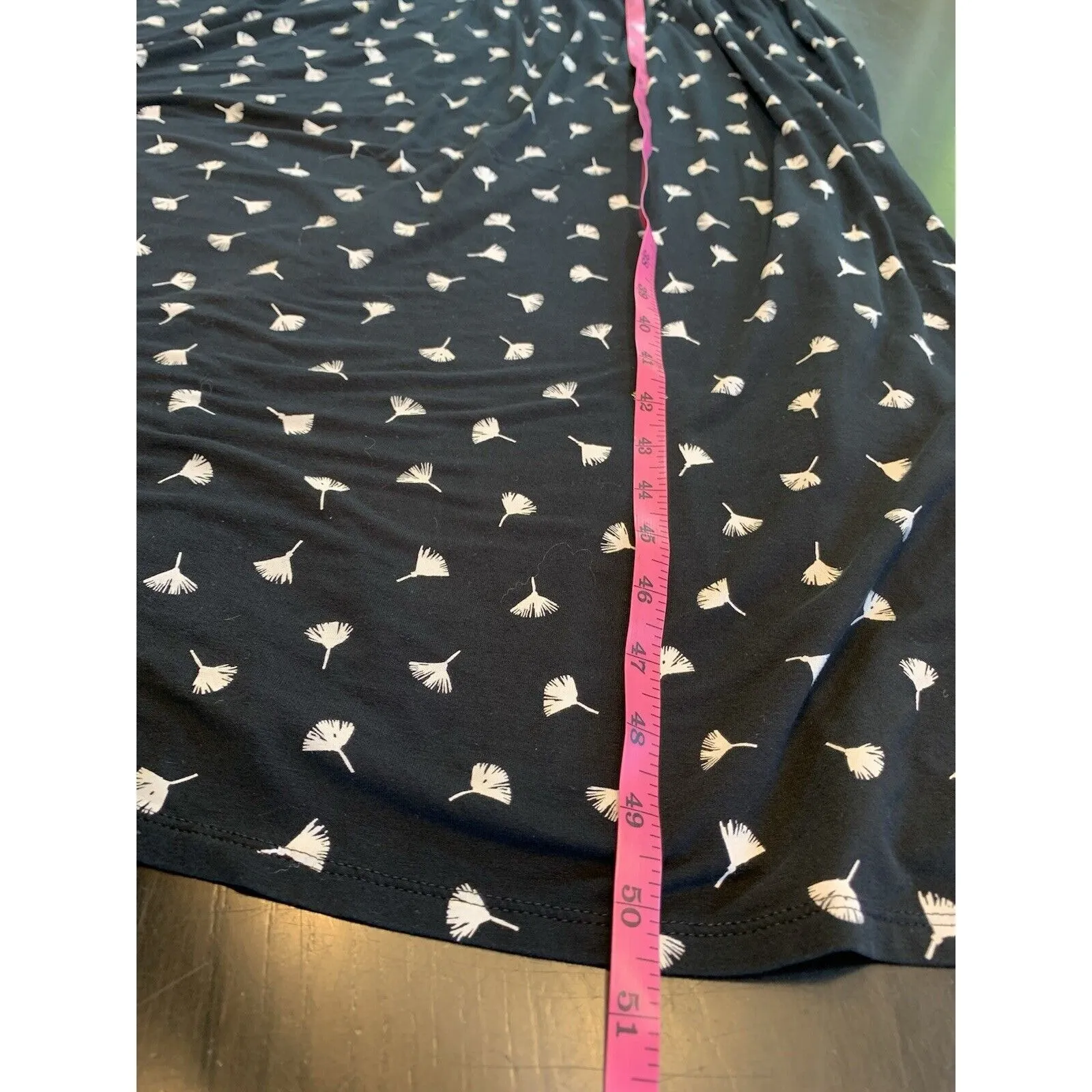 J‎ Jill Wearever Collection Maxi Dress Large Coastal Grandma Church Comfort Black - Image 11