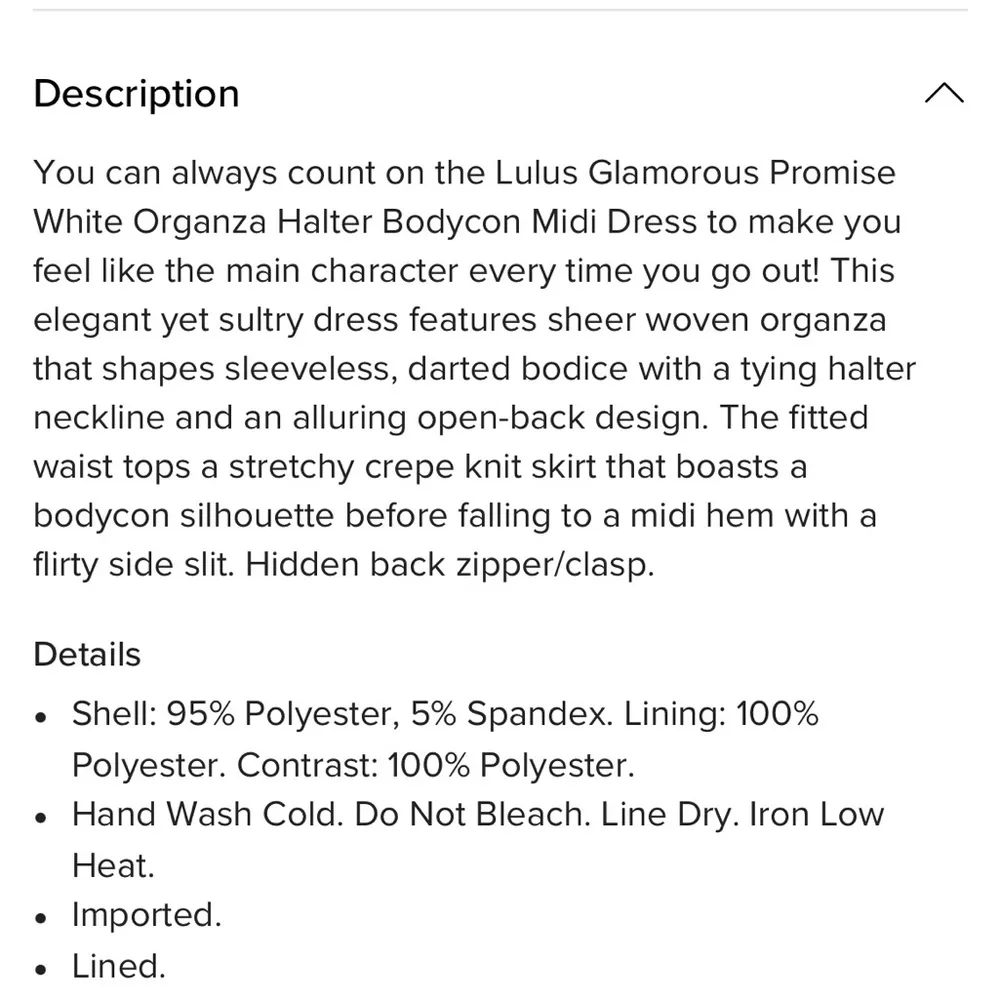 Lulu's White Halter Slit Midi Dress Size L - Image 7