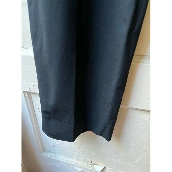 Piazza sempione harion Black wool high rise Pants Stretch Side Zip Size Medium - Image 7