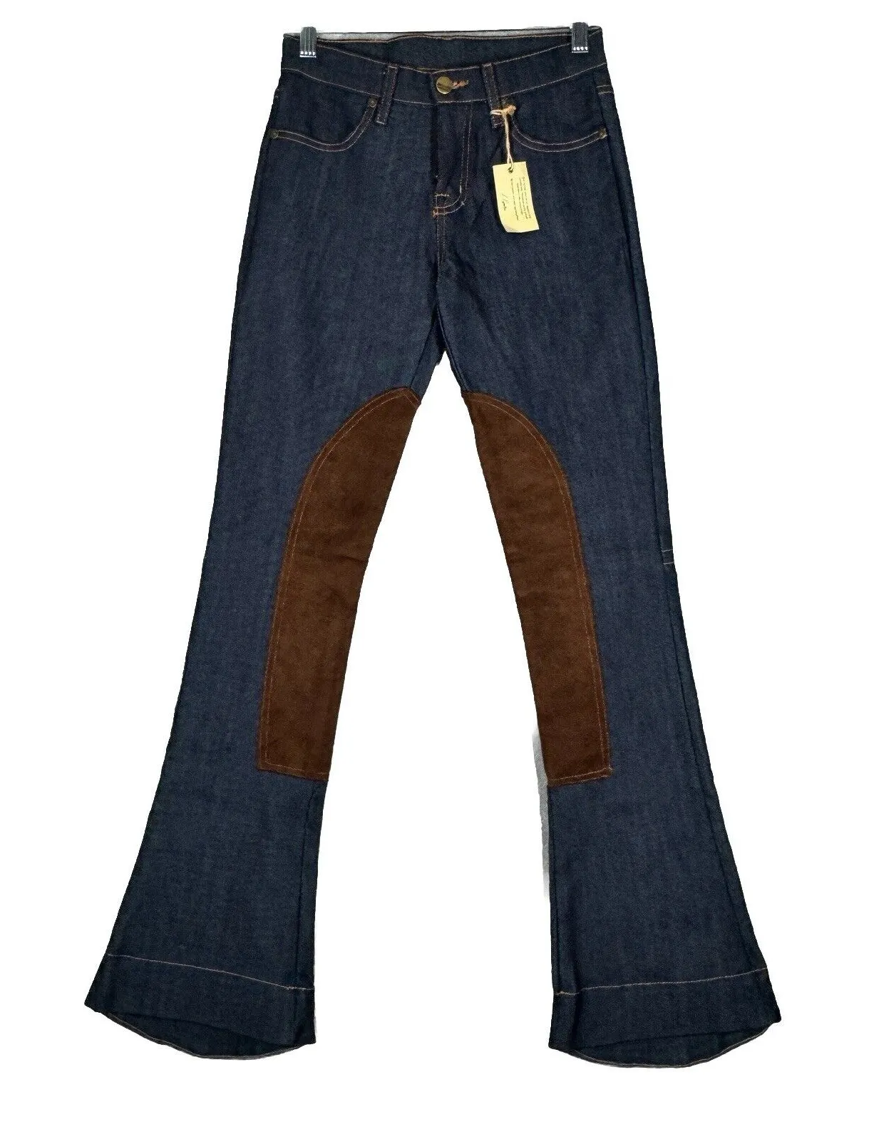 L'Exposition Jeans Women 00 24" Blue Equestrian Pants Breeches Boot Cut Dark - Image 1