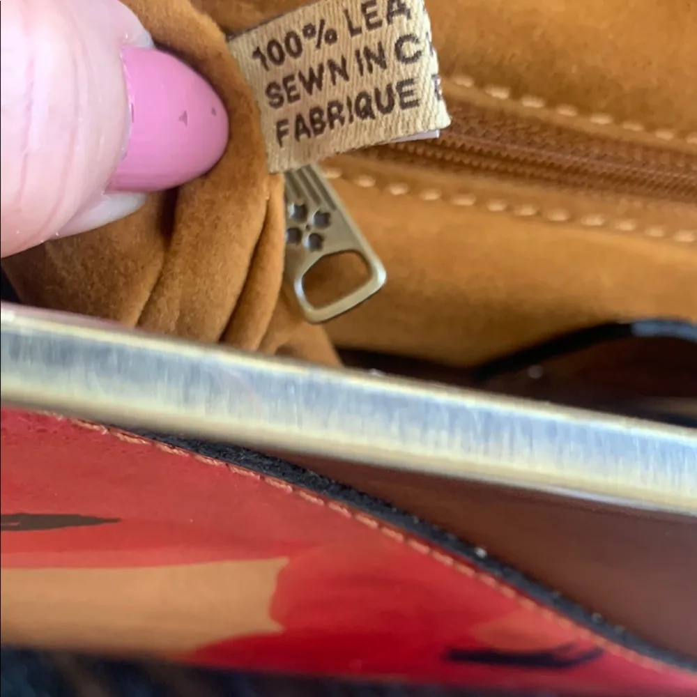 Patricia Nash Trikomo Spring Multi Printed Top Handle Satchel Bag NWT - Image 10