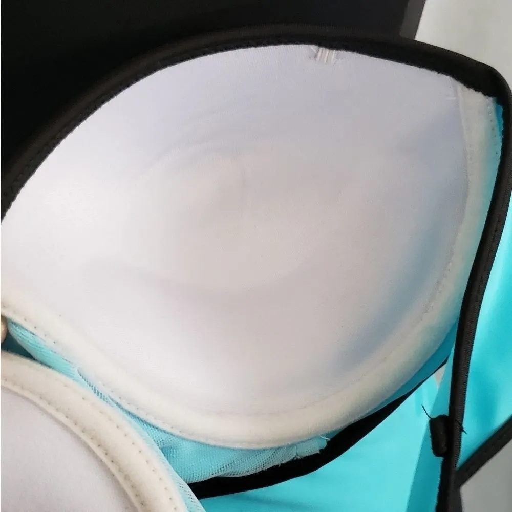 Strapless teal bikini size 34B Blue Size M - Image 4