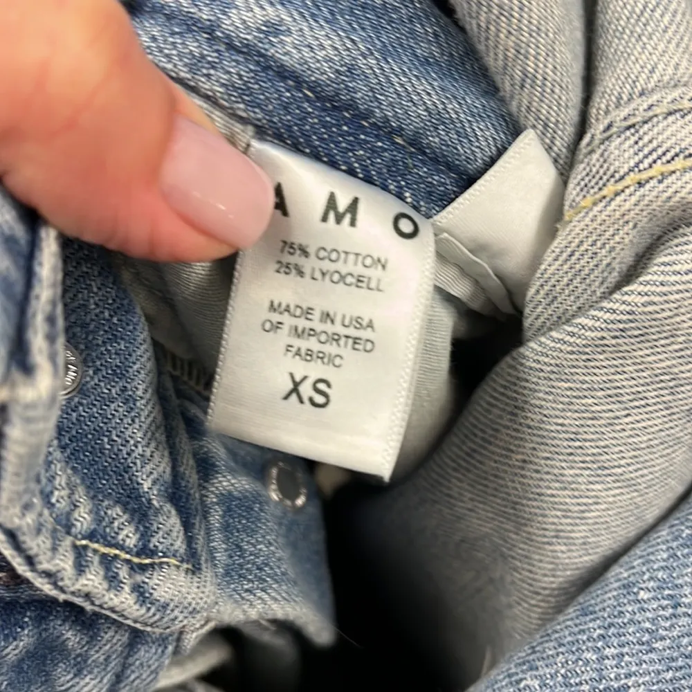 AMO Skip Denim Romper Finder Keeper W/ Destroy Size XS - Image 9