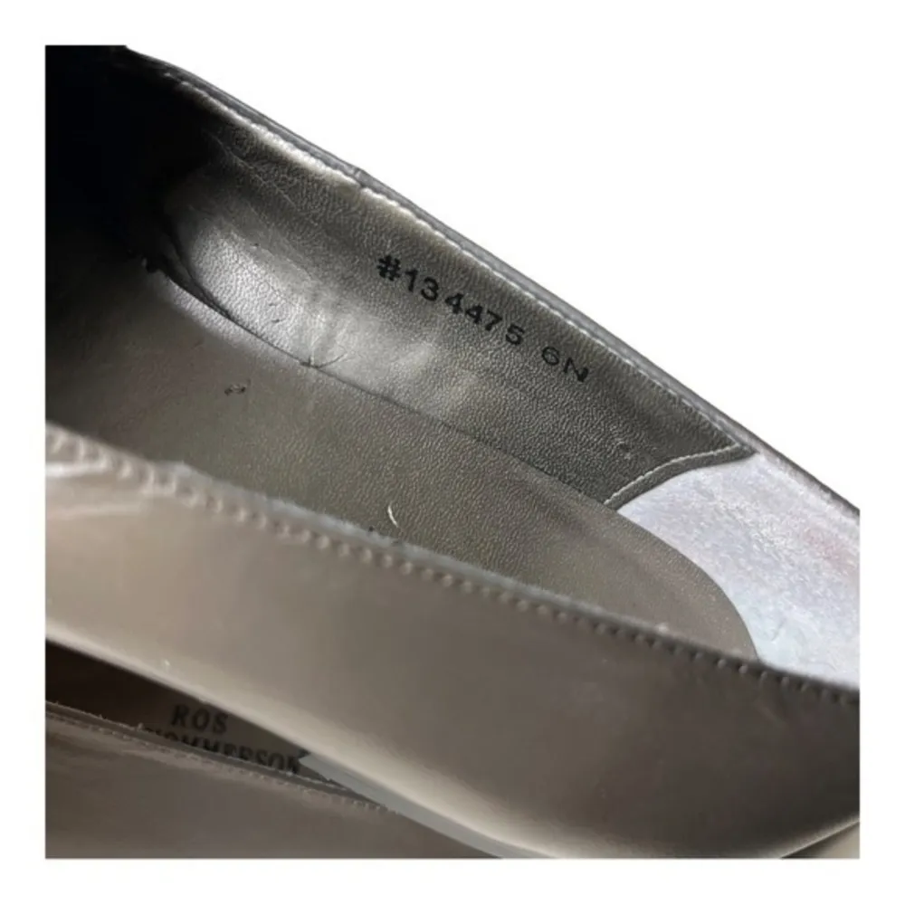 Vintage Ros Hommerson Gray Elephant Charm Leather Loafers Shoe Size 6N - Image 6