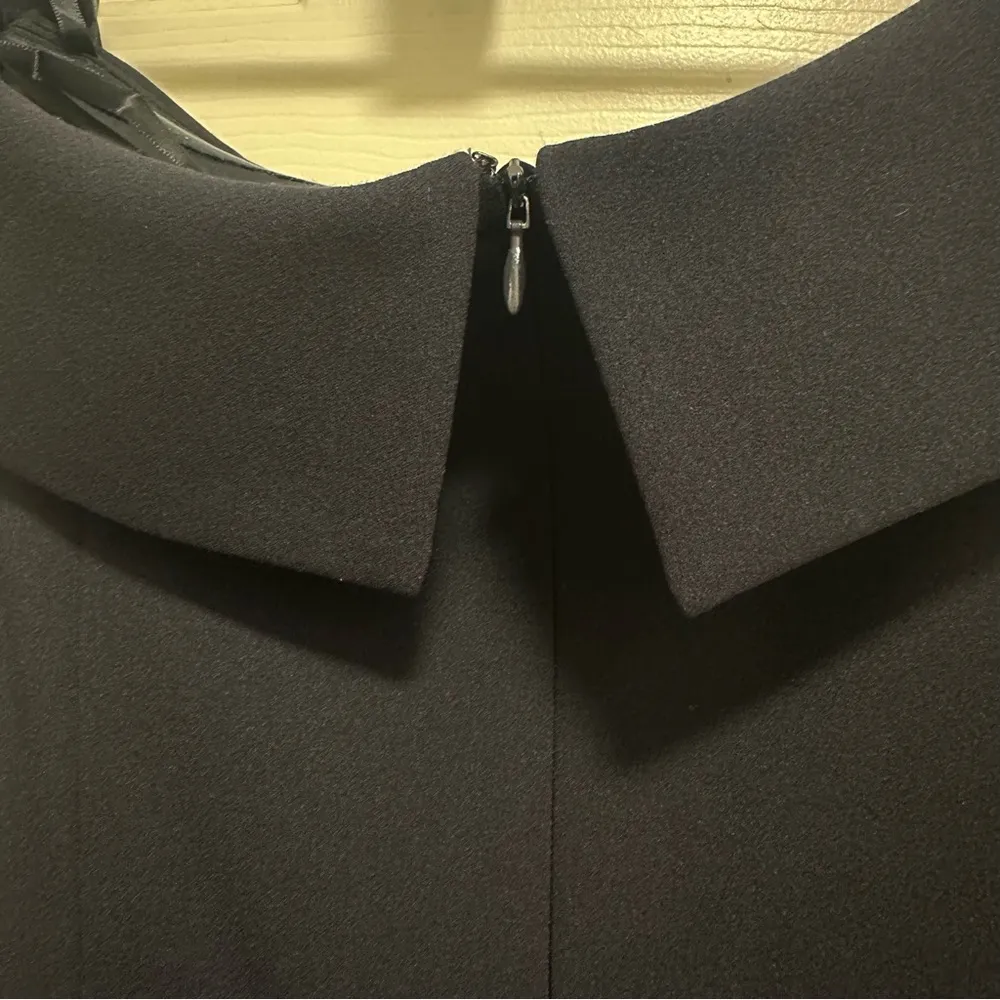 ADRIANNA Papell Crepe Chiffon Gown off shoulder back zip fully lined Size 12 - Image 4