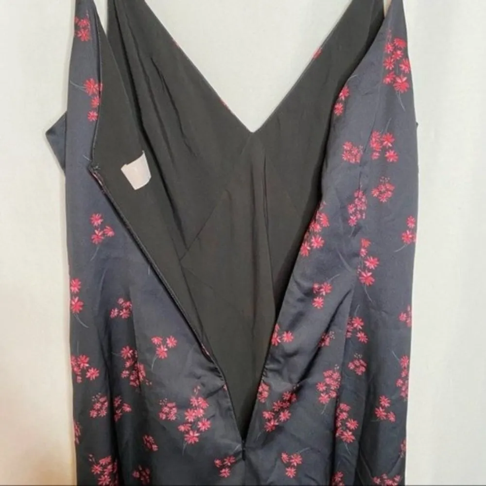 NWT Keepsake the Label Infinity Floral Slip Midi Dress in Pomegranate Ditsy - Image 2