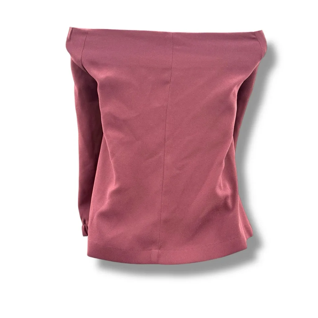 Aritzia Babaton‎ Rodrigo Burgundy Off The Shoulder 3/4 Sleeve Top Sz S - Image 2