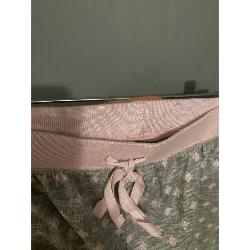 Rene Rofe Sleepwear Short Sleeve Shirt With Shorts Set Size Large Gray - Image 7