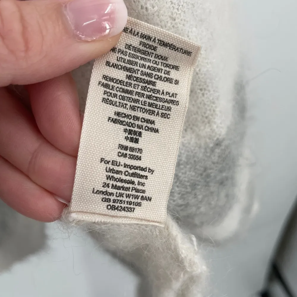 Free People Lafayette Poncho Alpaca Sweater Tunic Top XS/S Striped Mini Dress - Image 5