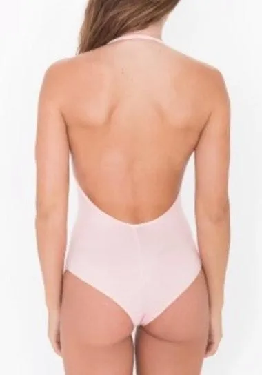 American Apparel Open Back Halter Bodysuit - Image 2
