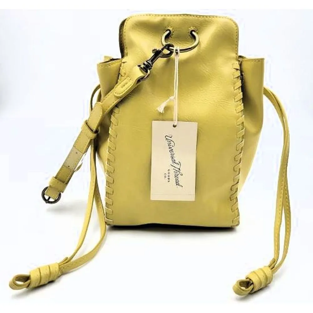 Universal Thread Drawstring Crossbody Bag - Leather Yellow - Image 4