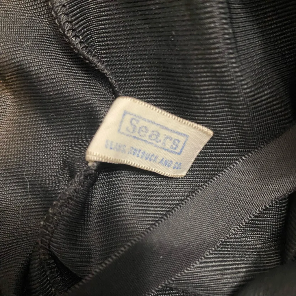 VINTAGE Sears nylon black slip size 34 - Image 2