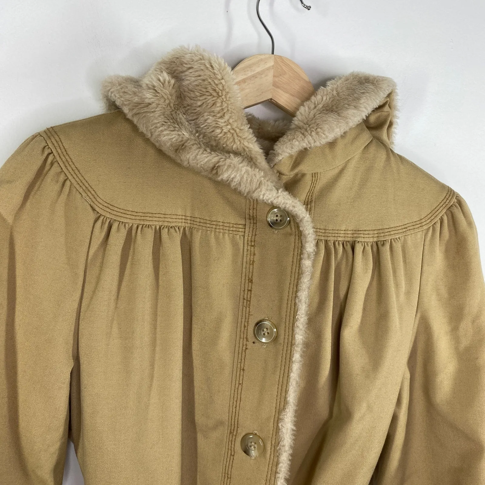 Bonders Exclusive All Season Calendar Cloth Khaki Jacket Women's Size Medium M Tan - Image 4