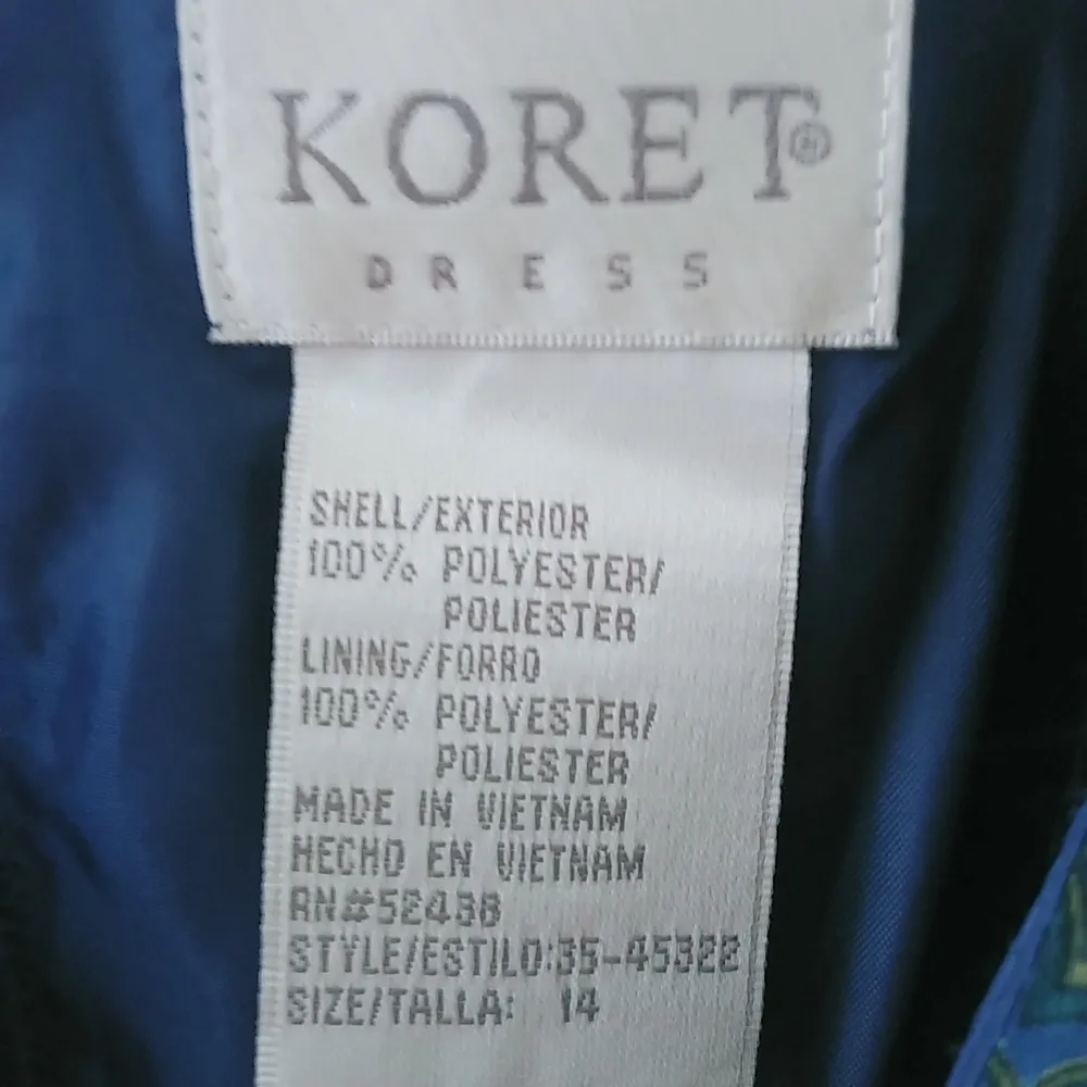 Koret 14 Rich Deep Paisley Dress Plus Blue - Image 5