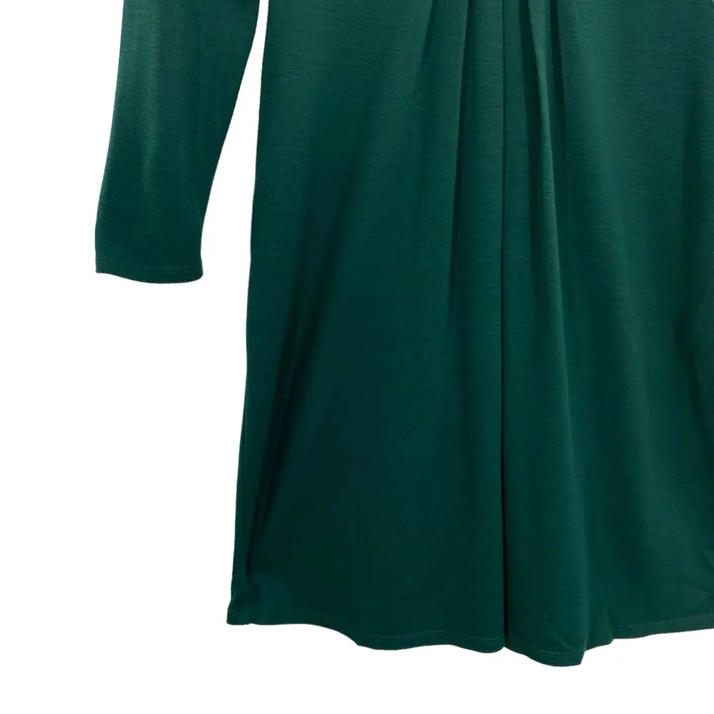 Elie Tahari Green Wool Blend Long Sleeve Knit Dress - Image 6