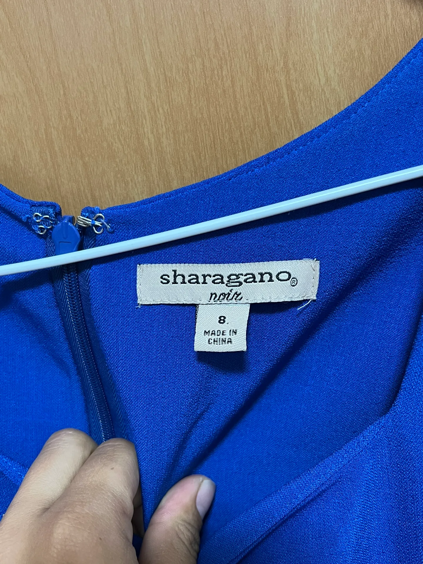 Blue Colorblock 1980’s Style Shift Dress - Image 3