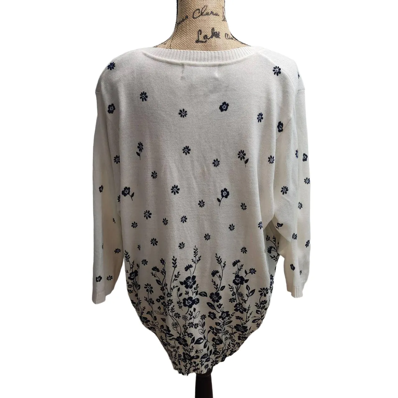 Cathy Daniels Cardigan Womens Size 3X Floral Pattern Long Sleeves Boho - Image 2