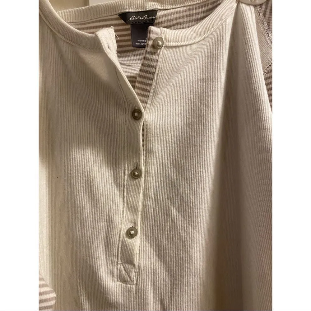 ✨HP✨Myriad Striped Thermal-Jersey Mix Henley✨ - Image 6