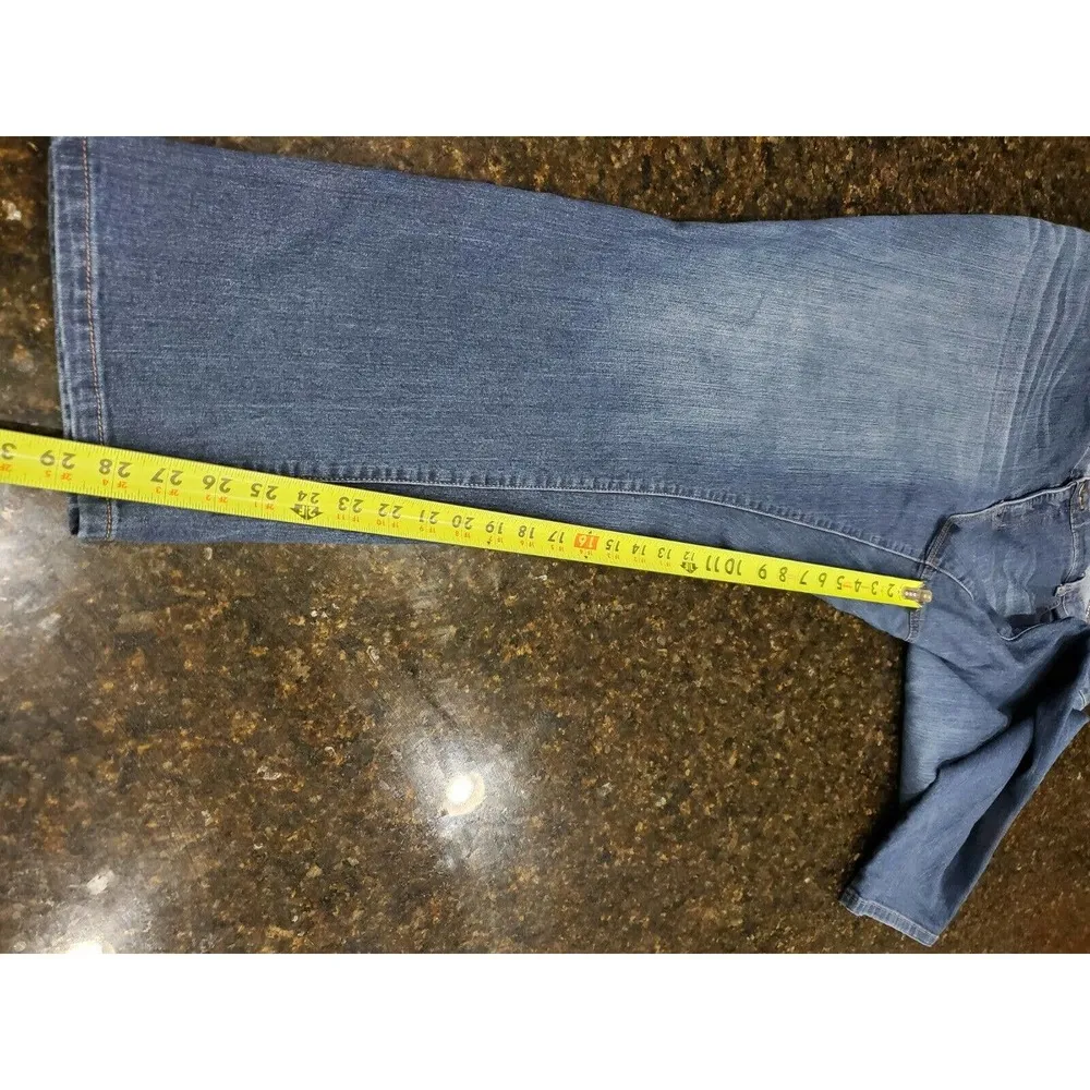 New Direction Women's Denim Blue Cotton Mid Rise Curvy Capri Jeans Pants Size 22 - Image 11