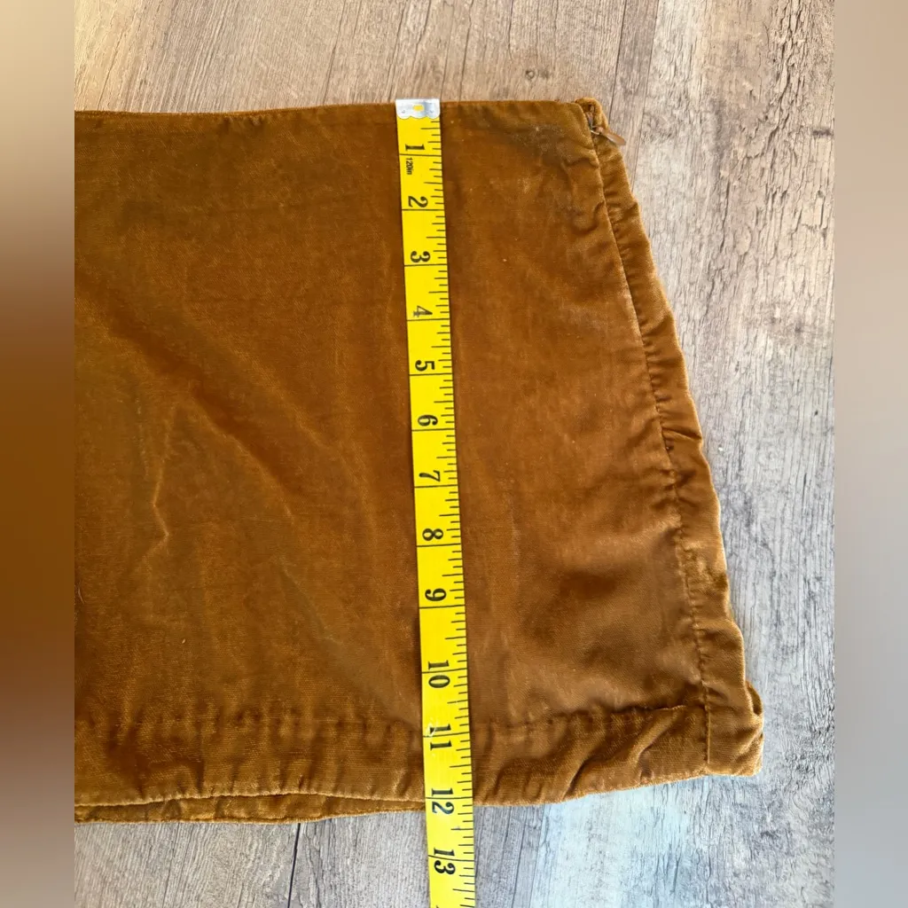 Free People Annalise Velvet mini skirt in Amber Orange size 2 - Image 9