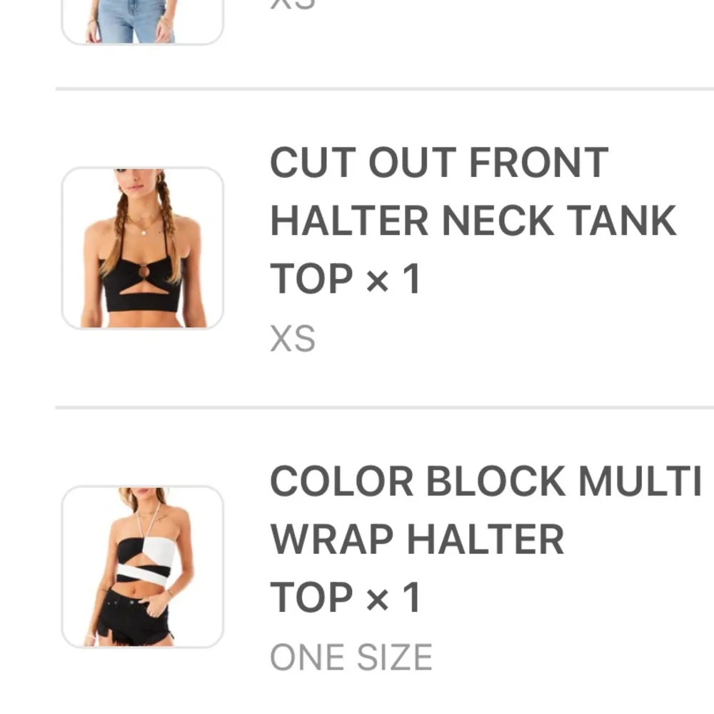 LF  Cut Out Front Halter Neck Tank Top - Image 3