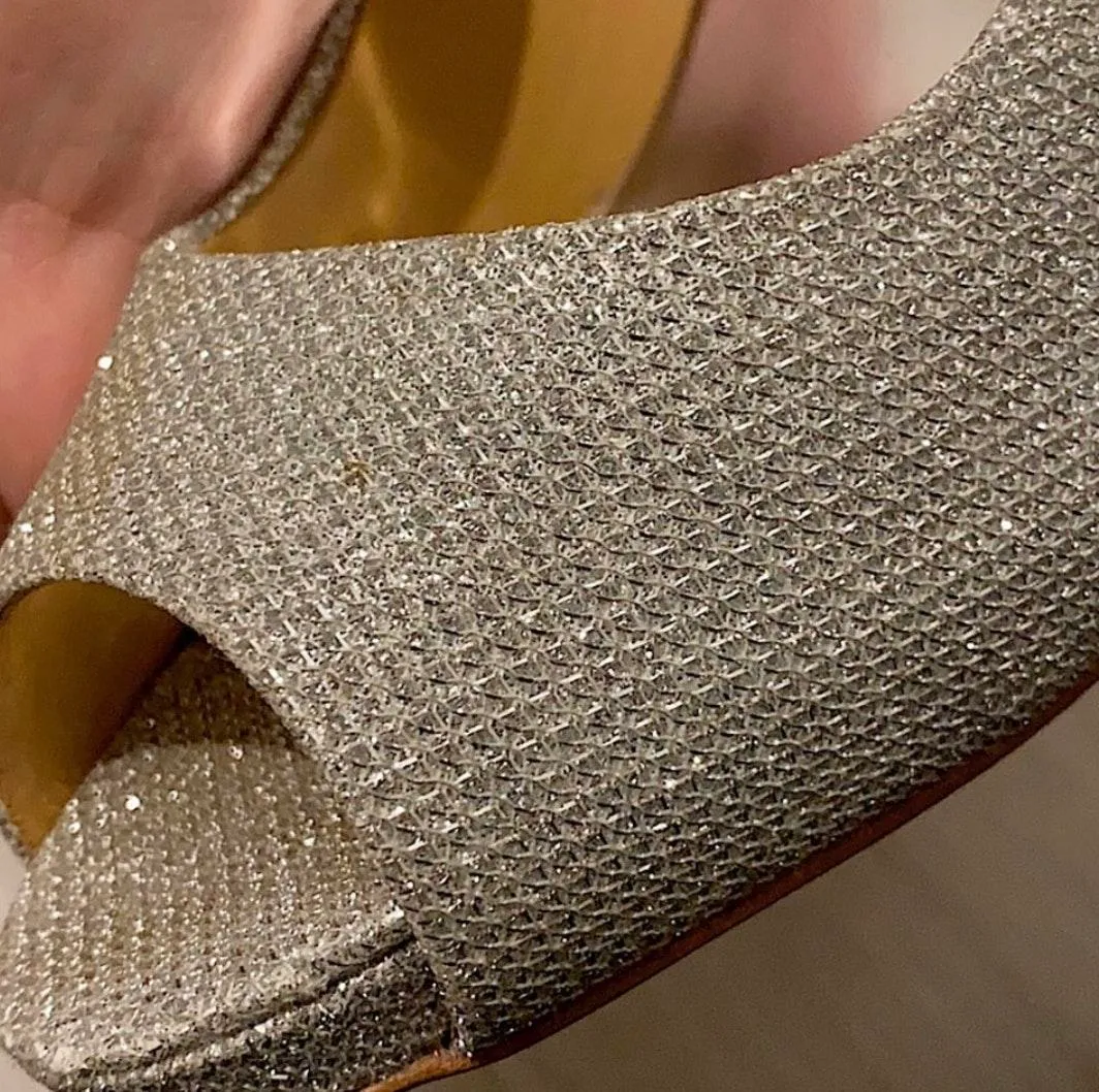 Silver Peep Toe-Pumps - Image 5