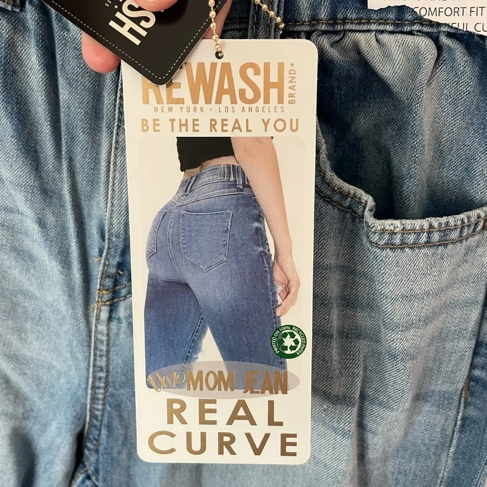 Rewash Real Curve Super High-Rise Stretch Mom Jeans Size 7/28 NEW with tags - Image 3