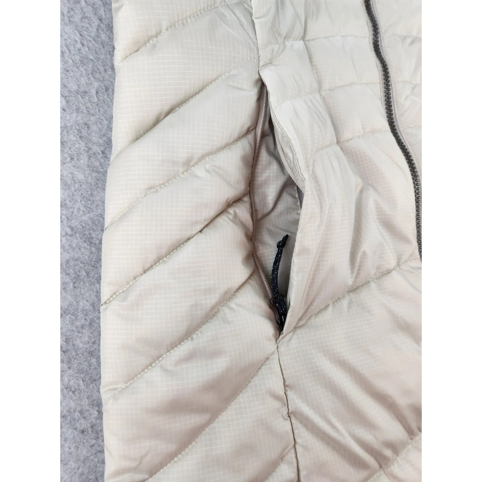 Columbia Karis Gale Long Hooded Puffer Jacket Off White Winter Coat Sz‎ Small - Image 6